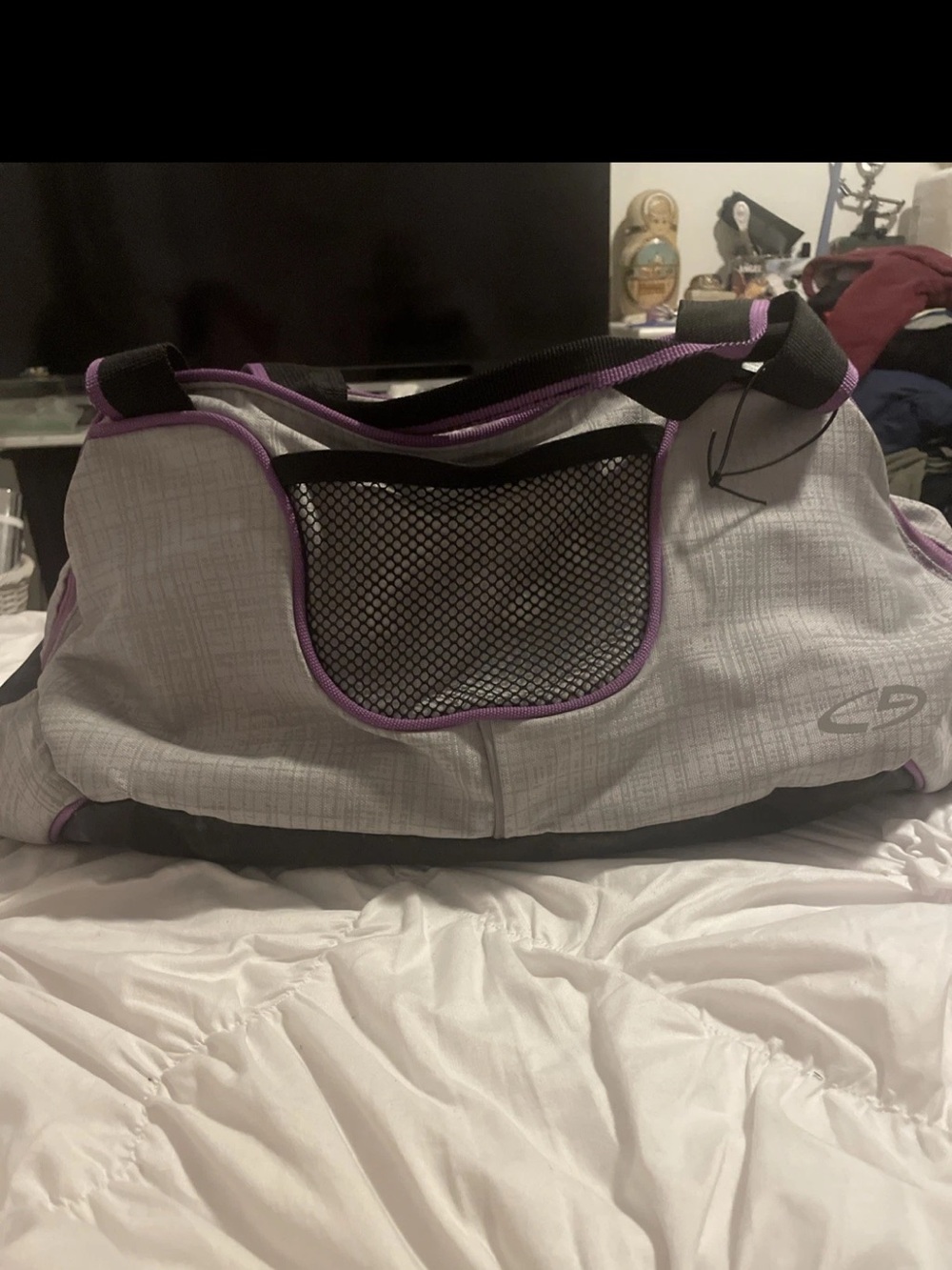 Champion Match Point Duffle Bag Purple Black Gray High Performance Athletic